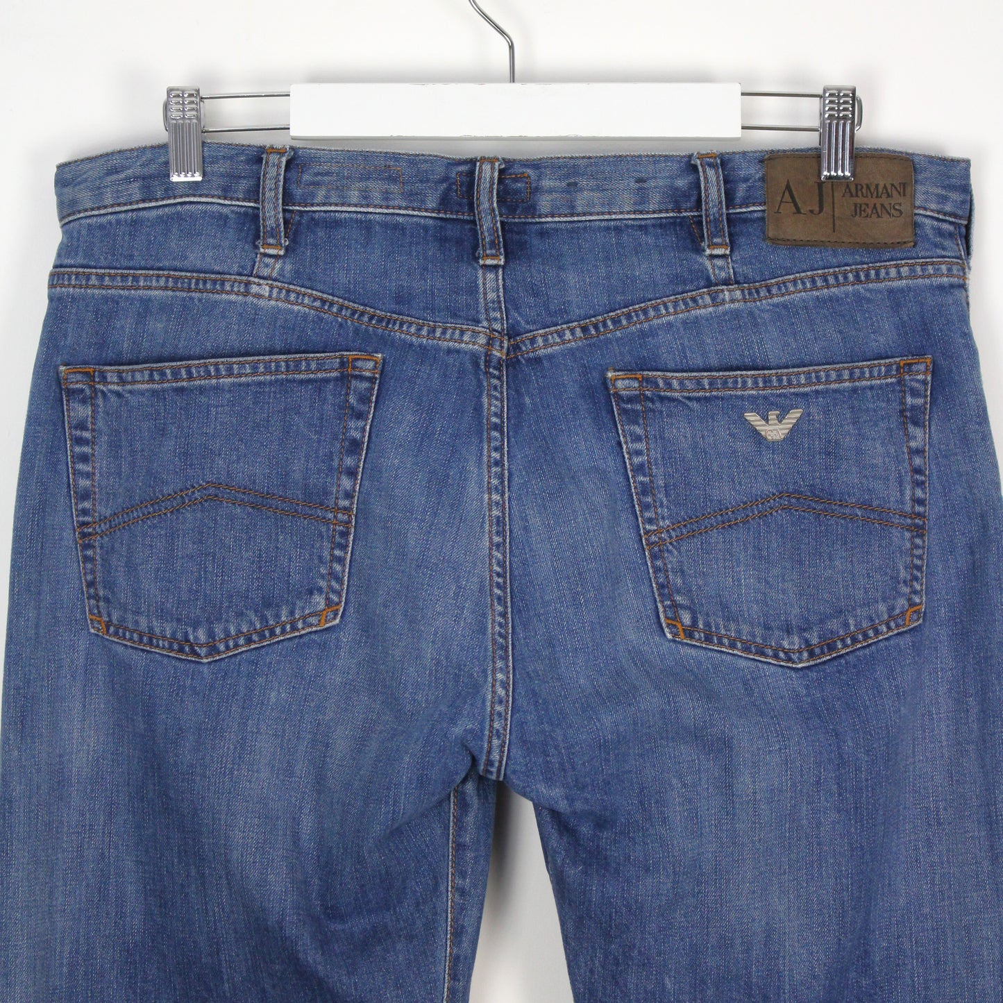 Armani Jeans Blue Straight Denim Jeans (W36" X L34")