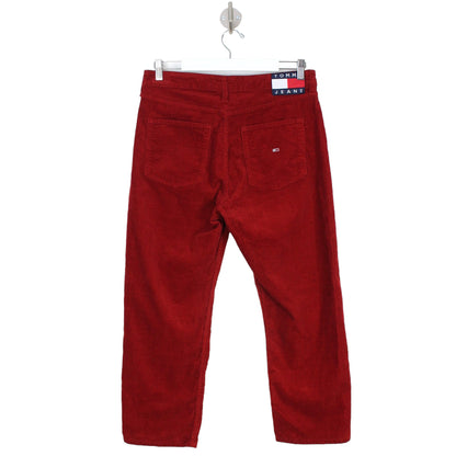 Tommy Hilfiger Red Corduroy Capri Trousers (W30" X L23")