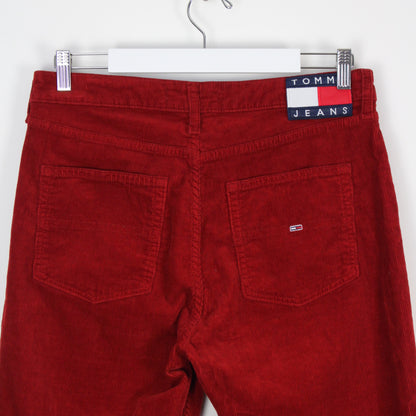 Tommy Hilfiger Red Corduroy Capri Trousers (W30" X L23")