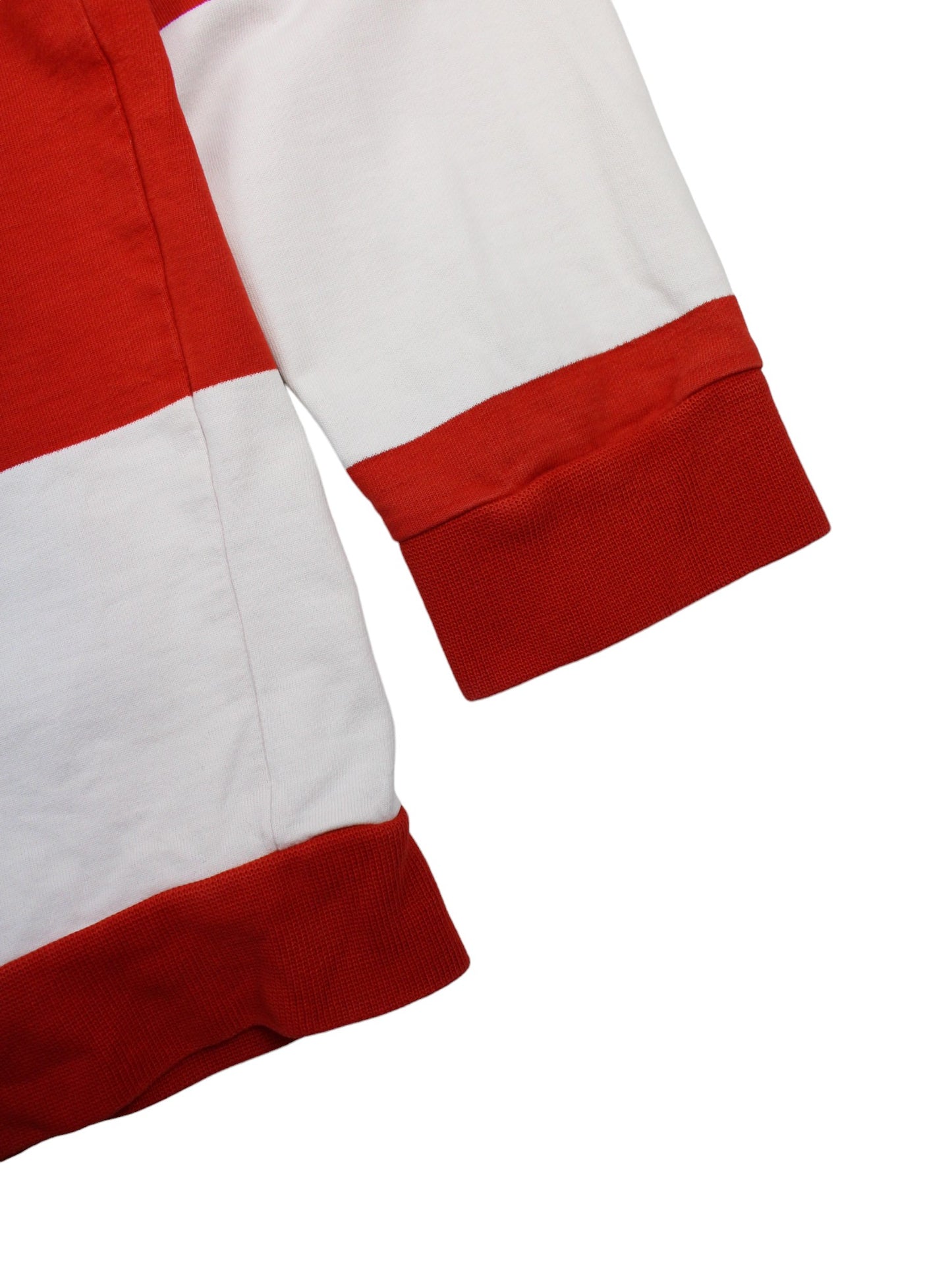 Lacoste White/Red 1/4 Zip Sweatshirt (M)