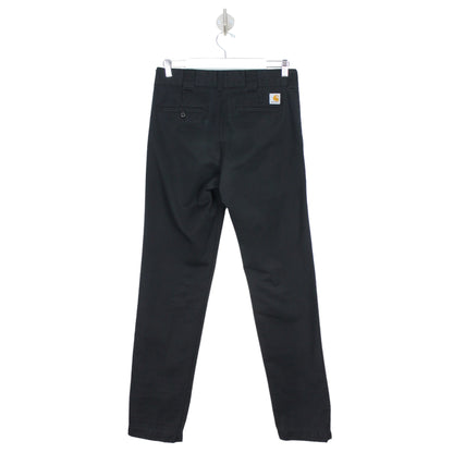 Carhartt Black Relaxed Tapered Fit Trousers (W28" X L33")