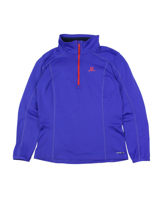 Salomon Blue Thermal 1/4 Zip (Womens S)