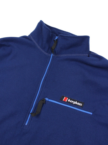 90s Berghaus Navy 1/4 Zip Fleece (L)