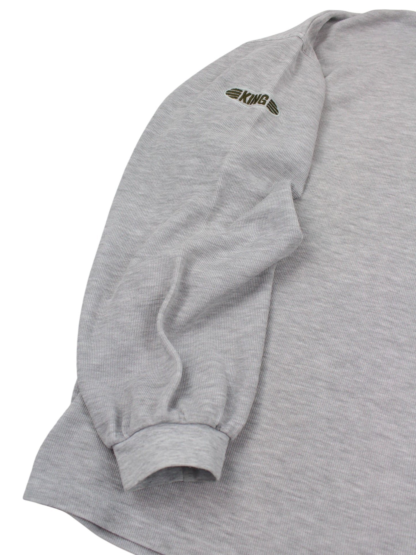 90s Puma King Grey Turtleneck Thin Sweatshirt (XL)