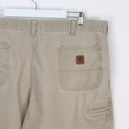 Carhartt Beige Heavy Work Cargo Shorts (W40")