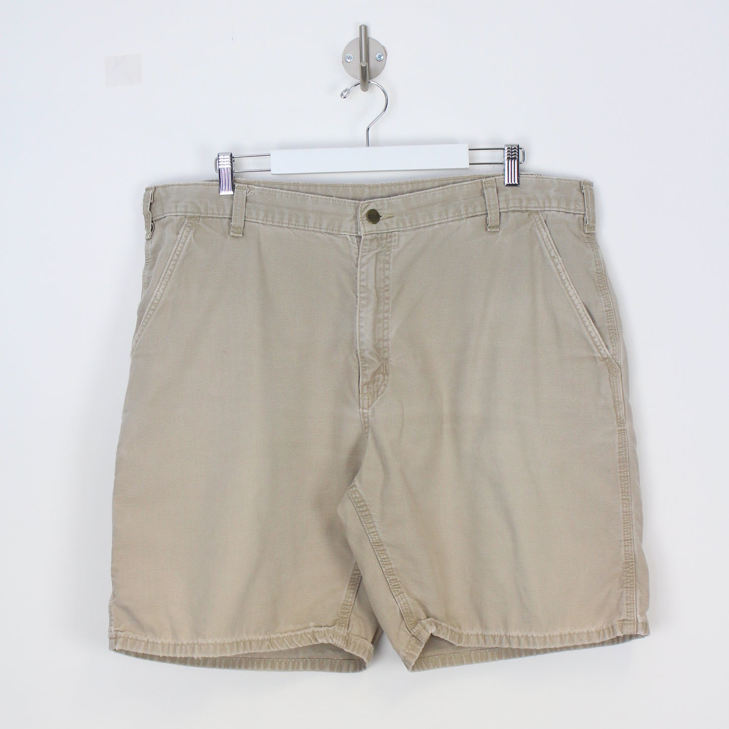 Carhartt Beige Heavy Work Cargo Shorts (W40")