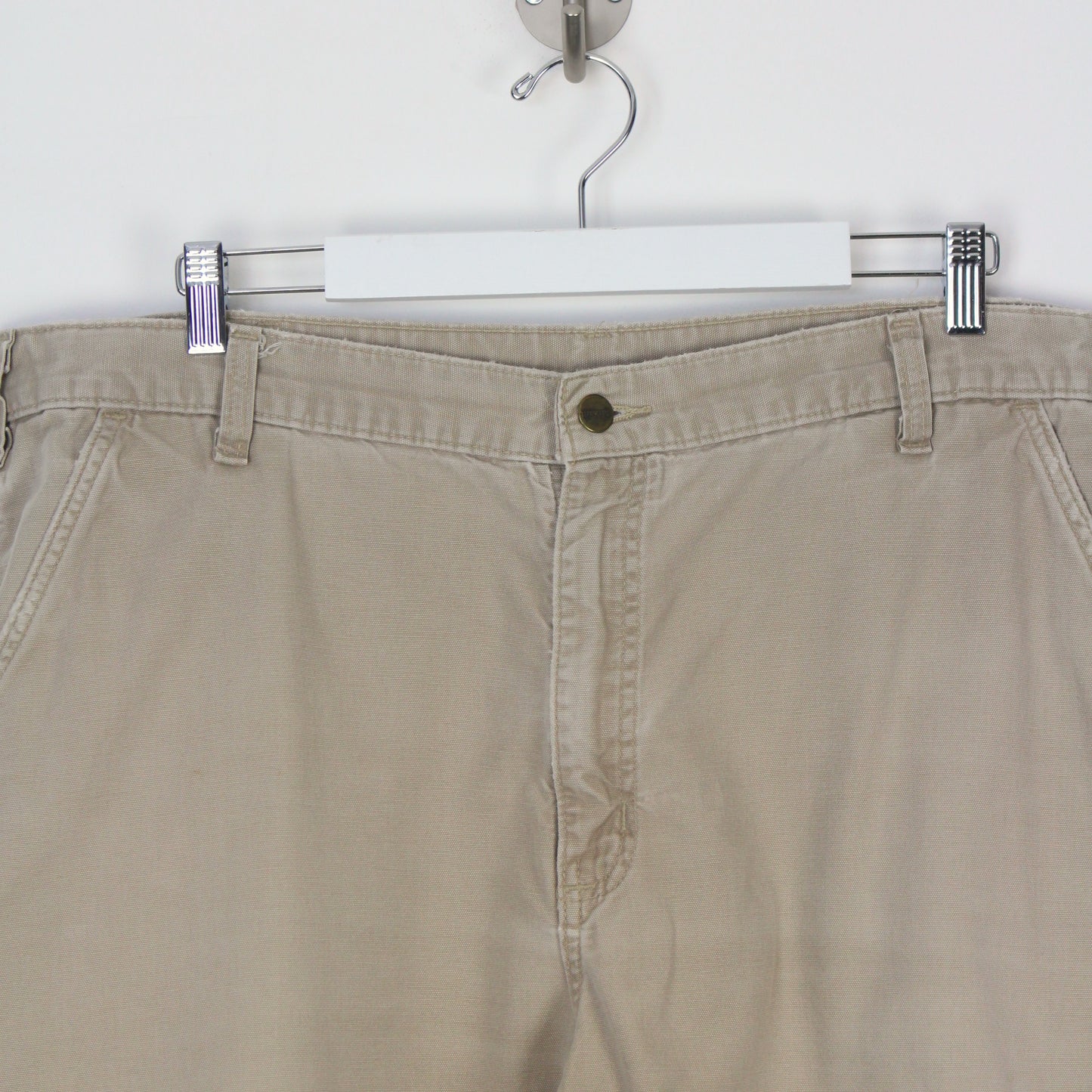 Carhartt Beige Heavy Work Cargo Shorts (W40")