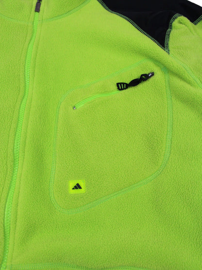 90s Adidas Equipment Green Heavy Fleece Jacket (XXL)