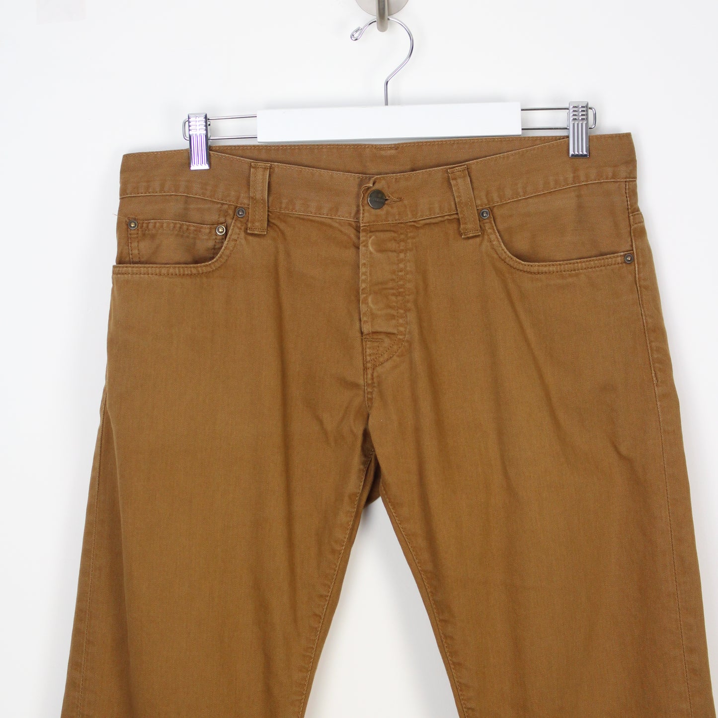 Carhartt Brown Regular Tapered Fit Jeans (W33" X L31")