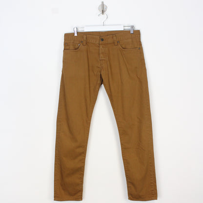 Carhartt Brown Regular Tapered Fit Jeans (W33" X L31")