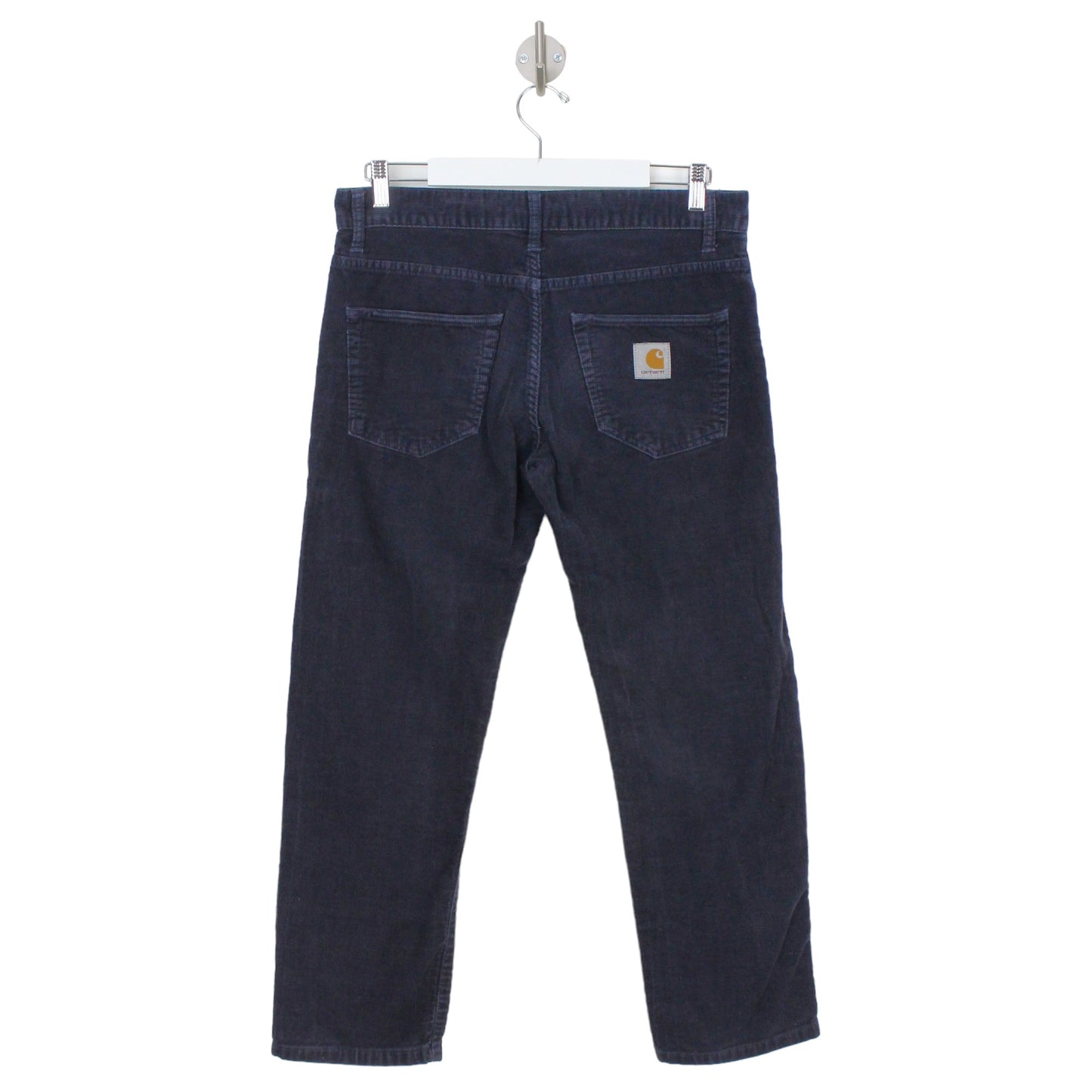 Carhartt  WIP Navy Thick Corduroy Straight Trousers (W31" X L27")