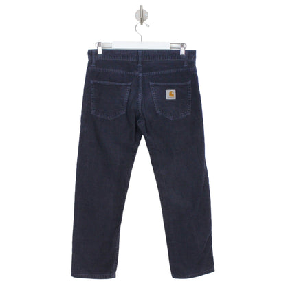 Carhartt  WIP Navy Thick Corduroy Straight Trousers (W31" X L27")