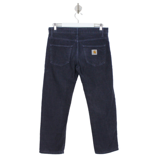 Carhartt  WIP Navy Thick Corduroy Straight Trousers (W31" X L27")