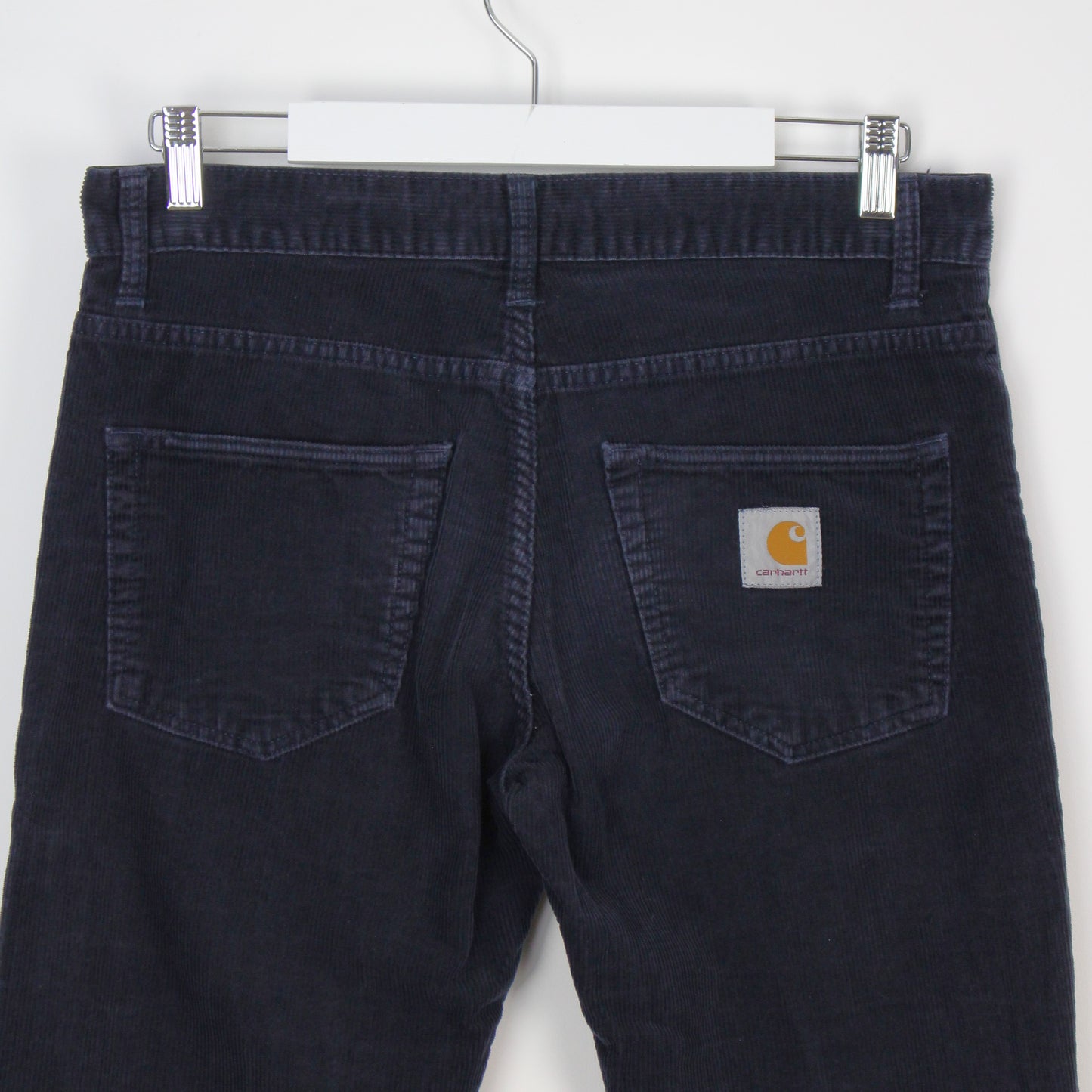 Carhartt  WIP Navy Thick Corduroy Straight Trousers (W31" X L27")