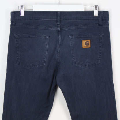 Carhartt Navy Slim/skinny  Fit Trousers (W33" X L32")