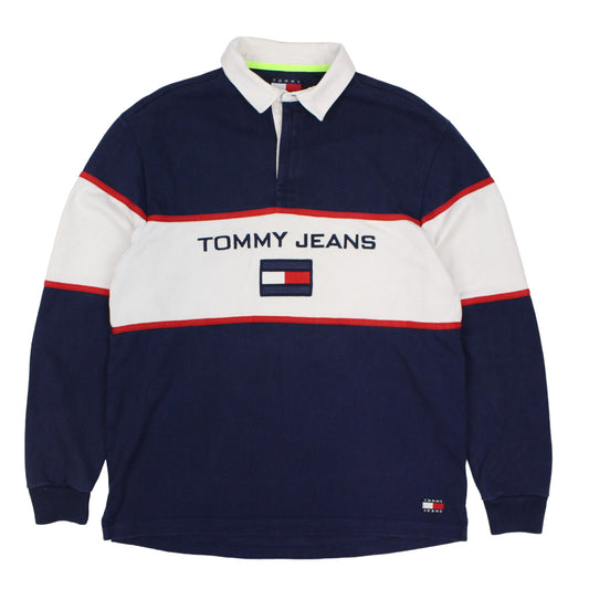 Tommy Jeans Navy Rugby Shirt (L)