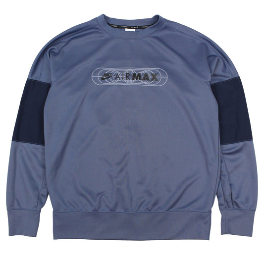 Nike Air Max Blue Polyester Sweatshirt (L)