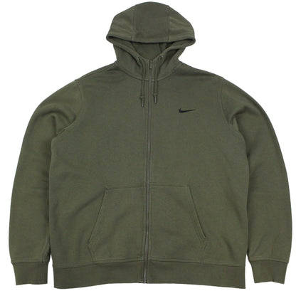 Nike Green Embroidered Full Zip Hoodie (XL)