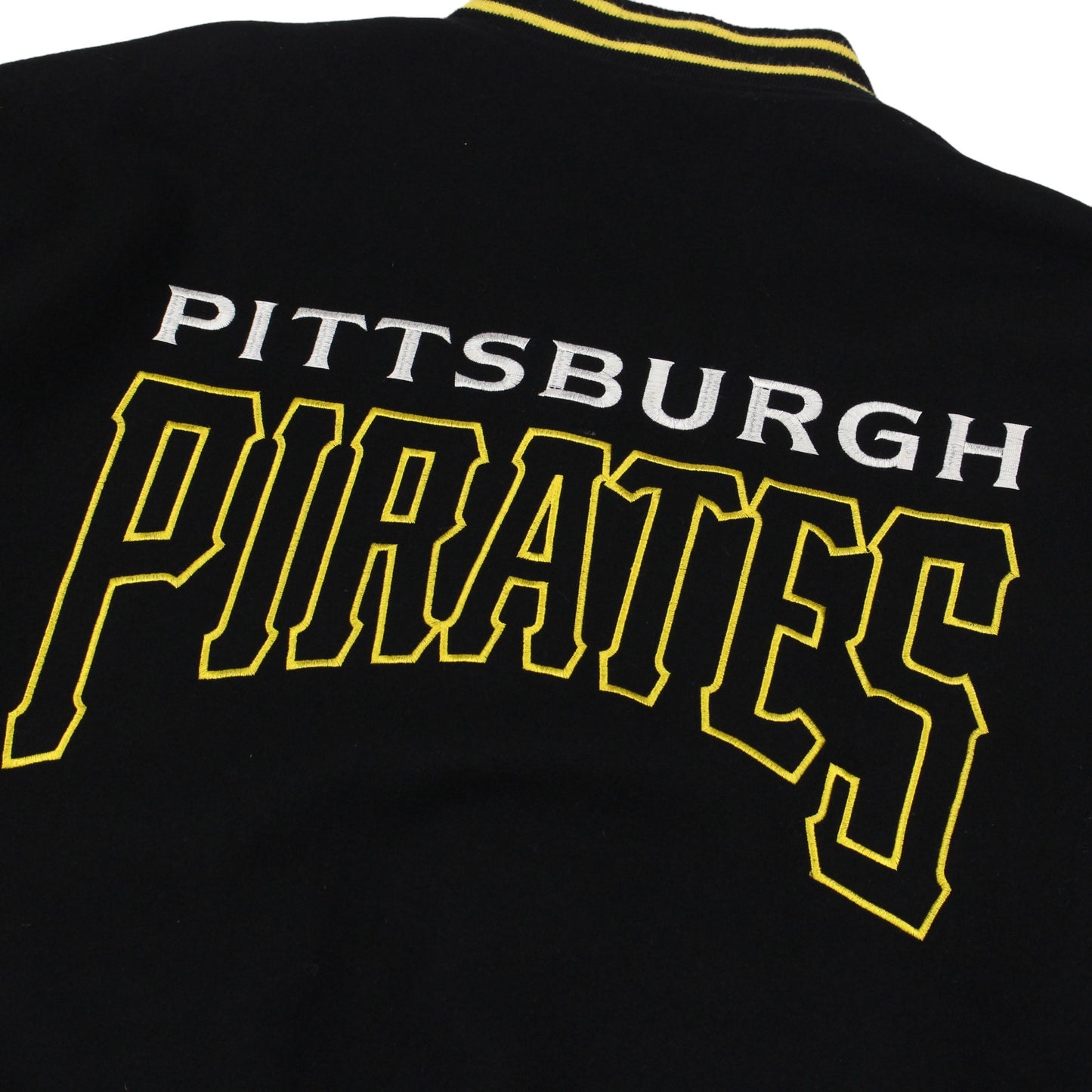 Pittsburgh Pirates Black Heavy Varsity Jacket (XXL)