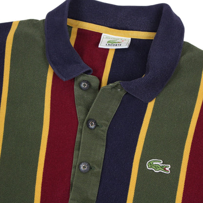 00s Lacoste Striped Rugby Shirt (S)