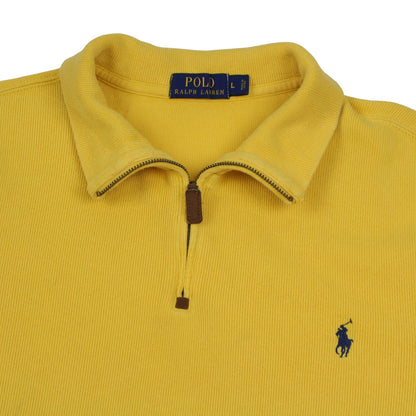 Polo Ralph Lauren Yellow 1/4 Zip Sweatshirt (L)