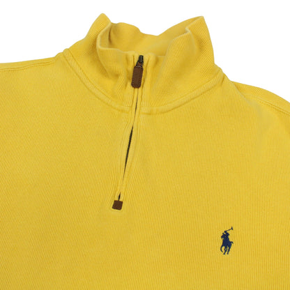 Polo Ralph Lauren Yellow 1/4 Zip Sweatshirt (L)