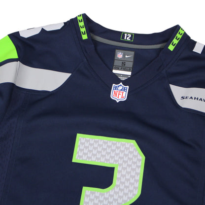 Seattle Seahawks Nike #3 Wilson Navy Jersey (M)