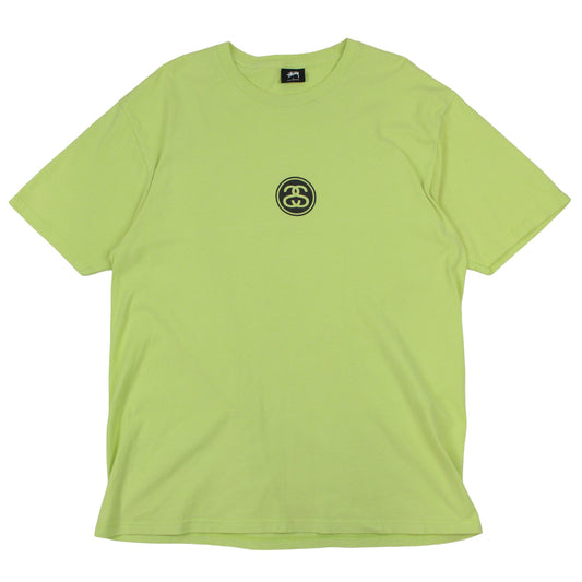 Stussy Green Double S Logo T-Shirt (L)