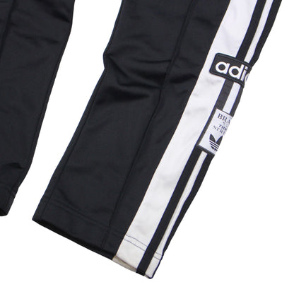 Adidas Black Popper Tracksuit Bottoms (XS)