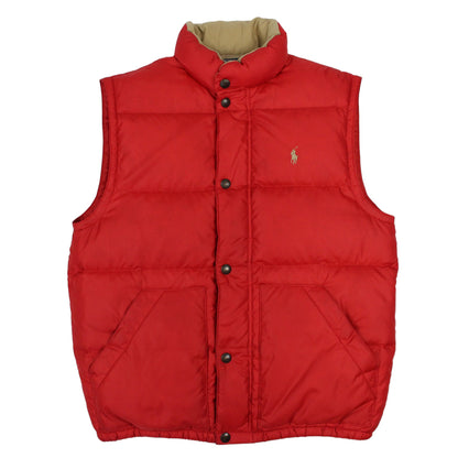 Polo Ralph Lauren Red Puffer Gilet (M)