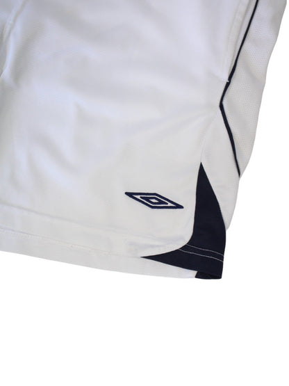 00s England Umbro White Training Shorts (XL)