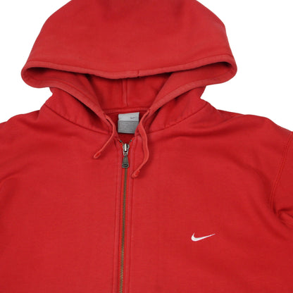 00s Nike Red Full Zip Hoodie (XXL)