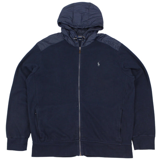 Polo Ralph Lauren Navy Knitted Jacket (XL)