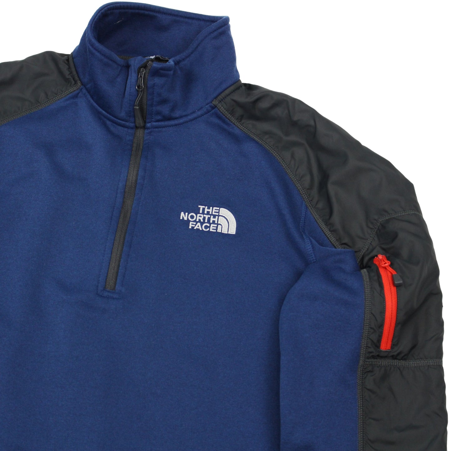 The North Face Navy Polyester 1/4 Zip (S)