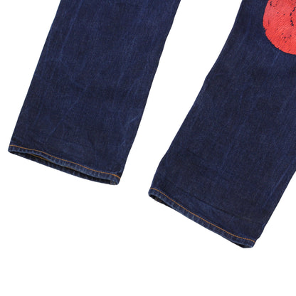 Evisu Daicock Dark Denim Straight Jeans (W32" X L30")