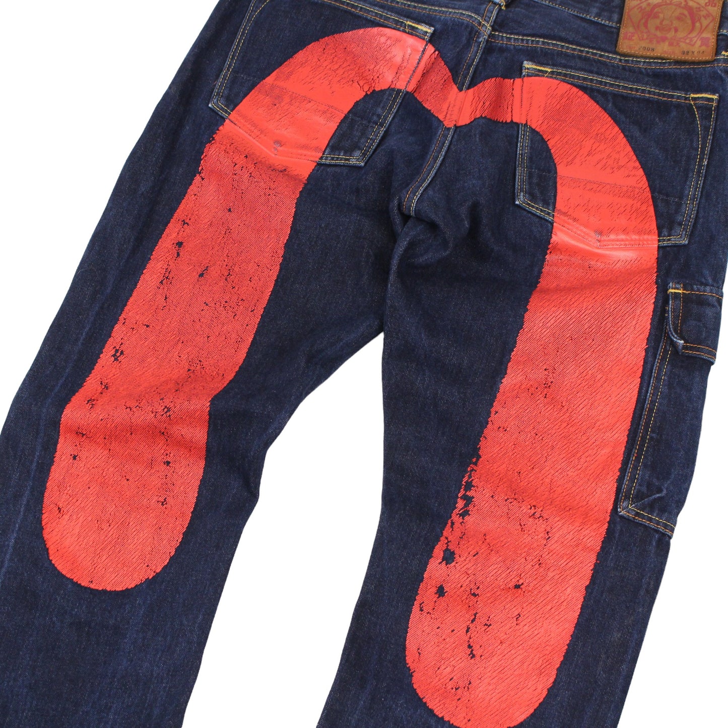 Evisu Daicock Dark Denim Straight Jeans (W32" X L30")