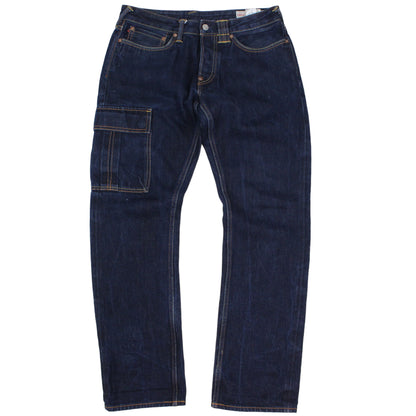 Evisu Daicock Dark Denim Straight Jeans (W32" X L30")