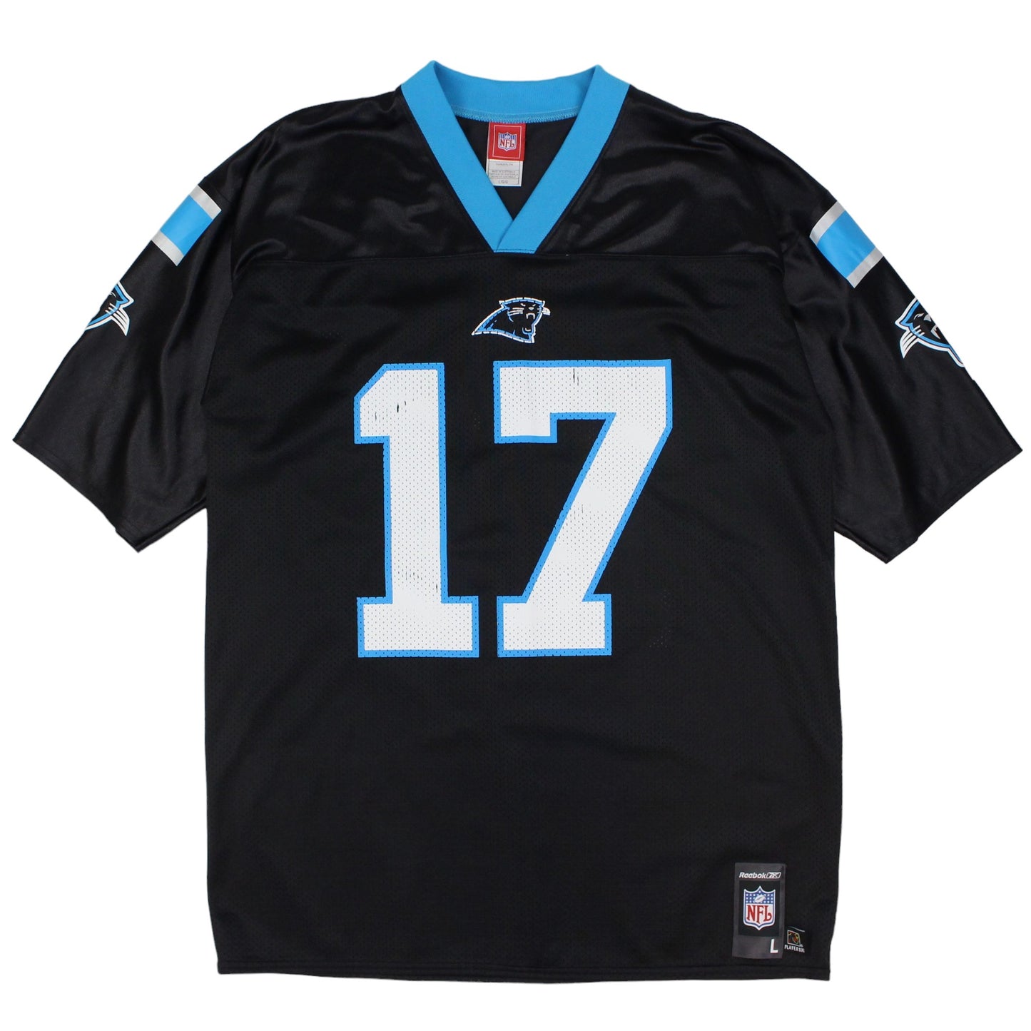 Carolina Panthers Reebok Black #17 Delhomme Jersey (XL)