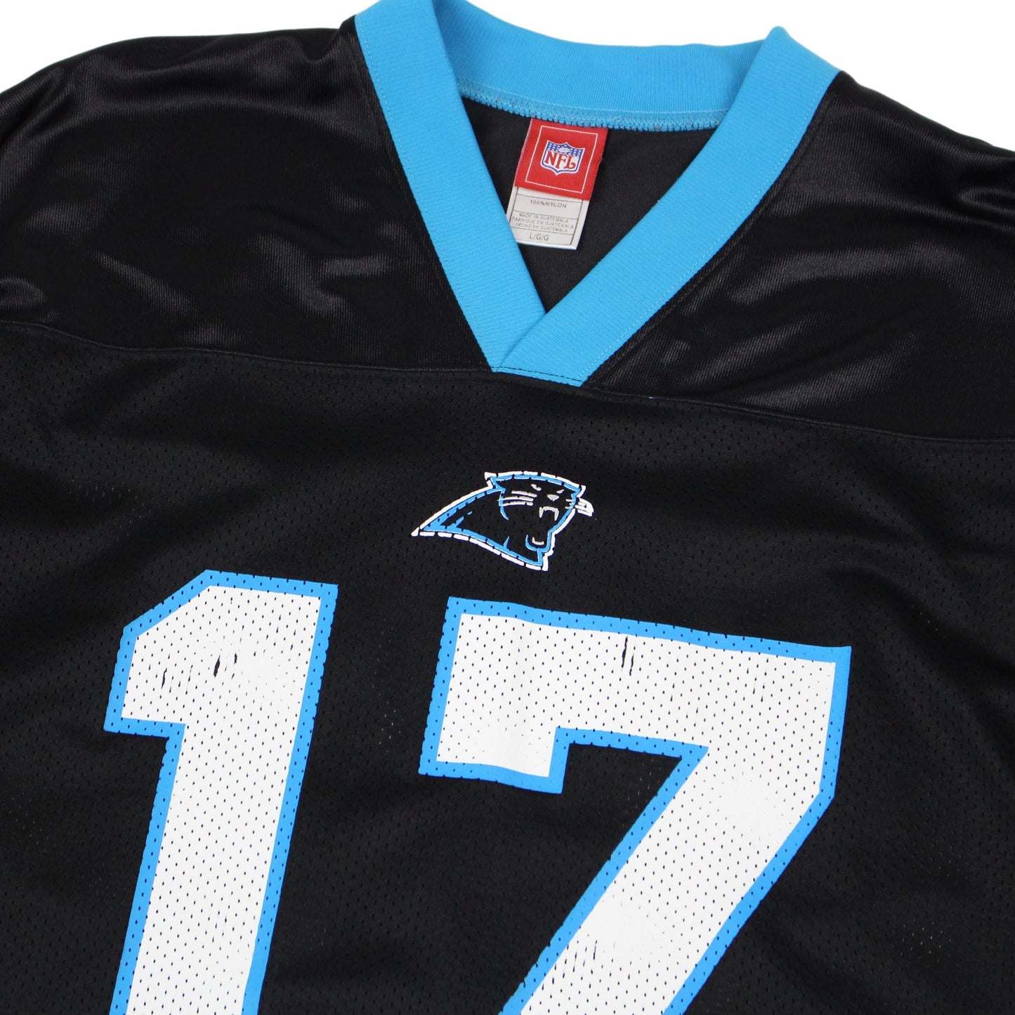 Carolina Panthers Reebok Black #17 Delhomme Jersey (XL)