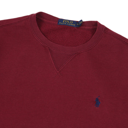 Polo Ralph Lauren Burgundy Embroidered Sweatshirt (S)