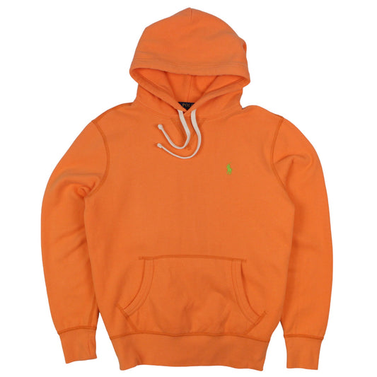 Polo Ralph Lauren Orange Embroidered Hoodie (XS)