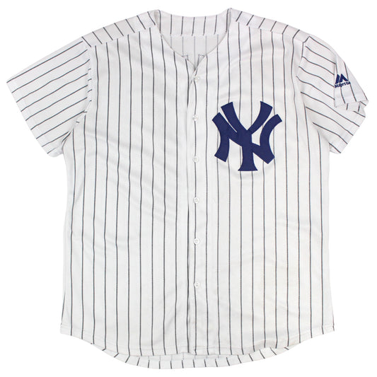 New York Yankees White #3 Ruth Jersey (L)