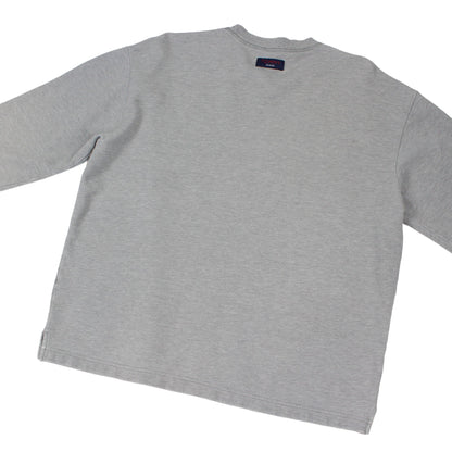 00s Tommy Jeans Grey Embroidered Sweatshirt (L)