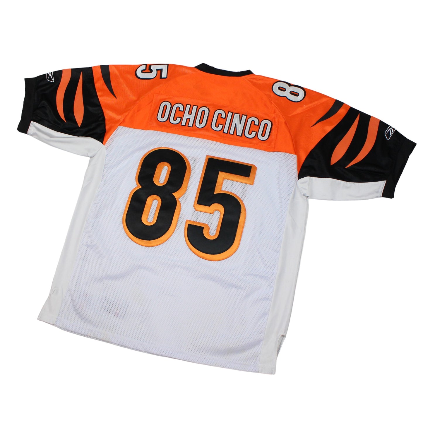 00s Cincinnati Bengal Reebok White #85  Ochocino Jersey (XL)