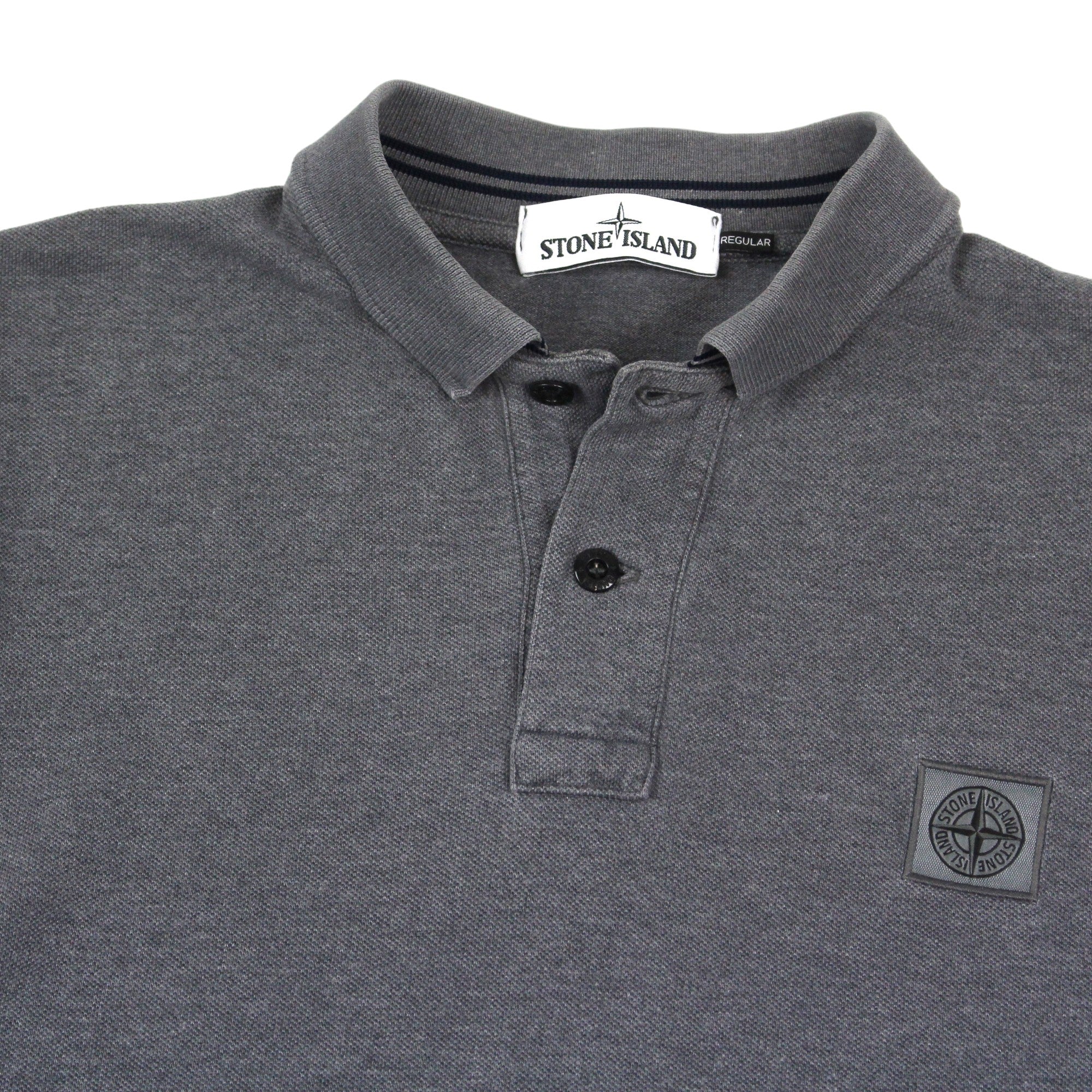 Stone Island A W 2016 Grey Polo Top XS Cross Vintage