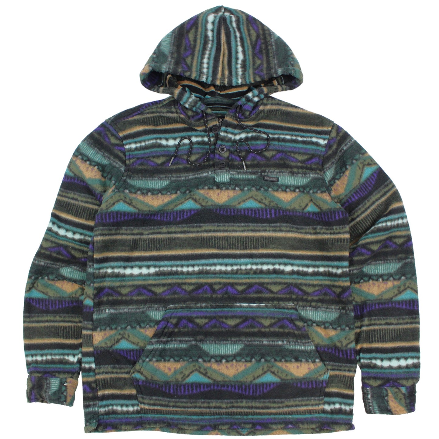 Billabong Multi Coloured Fleece Hooodie (M)