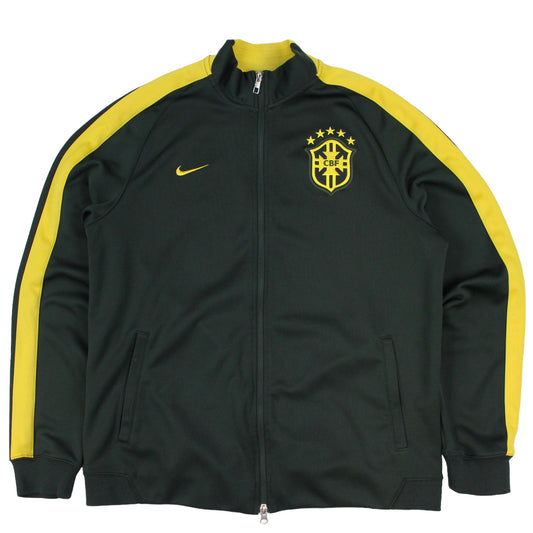 2014-15 Nike Brazil Green Track Jacket (L)