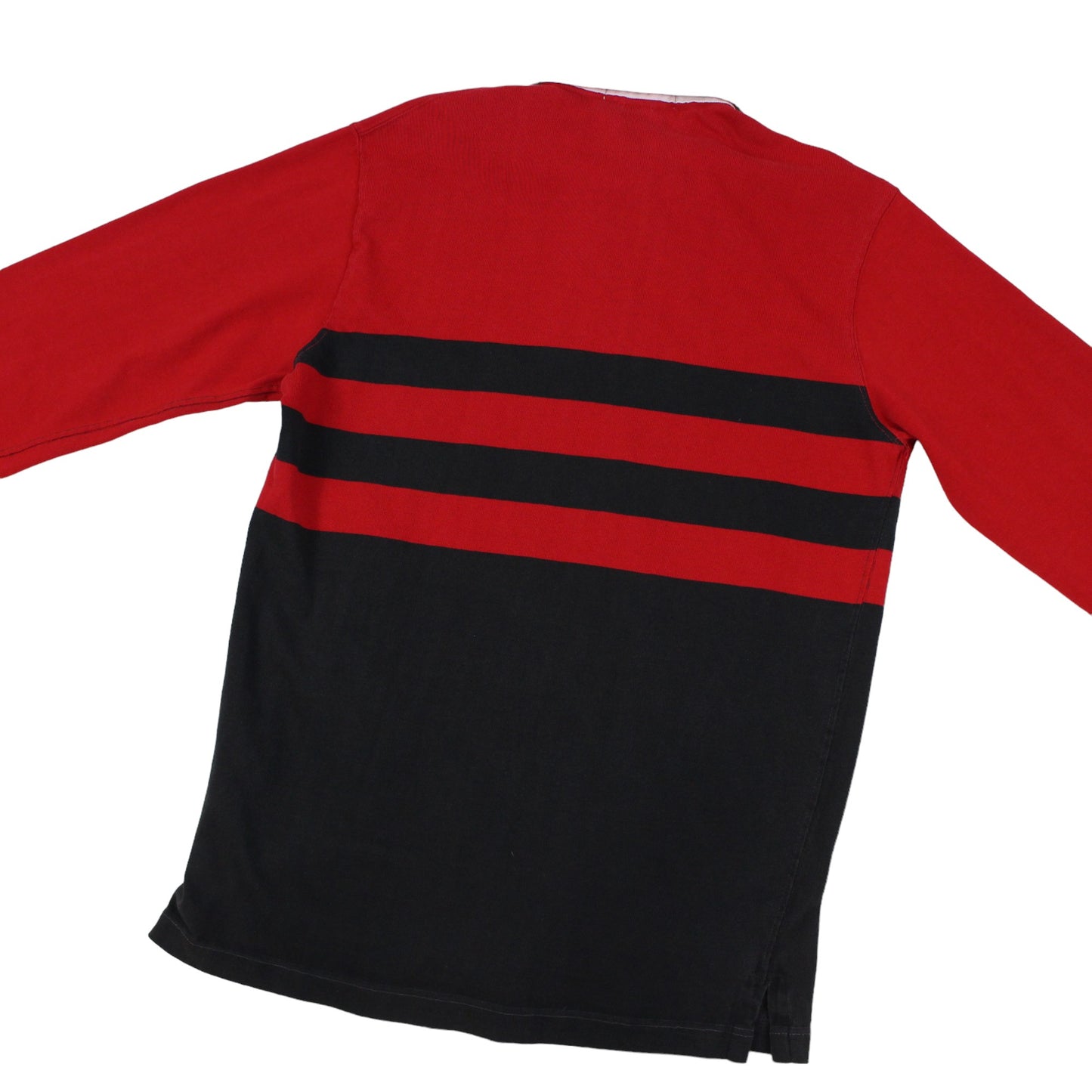 00s Polo Ralph Lauren Red/Black Rugby Shirt (M)