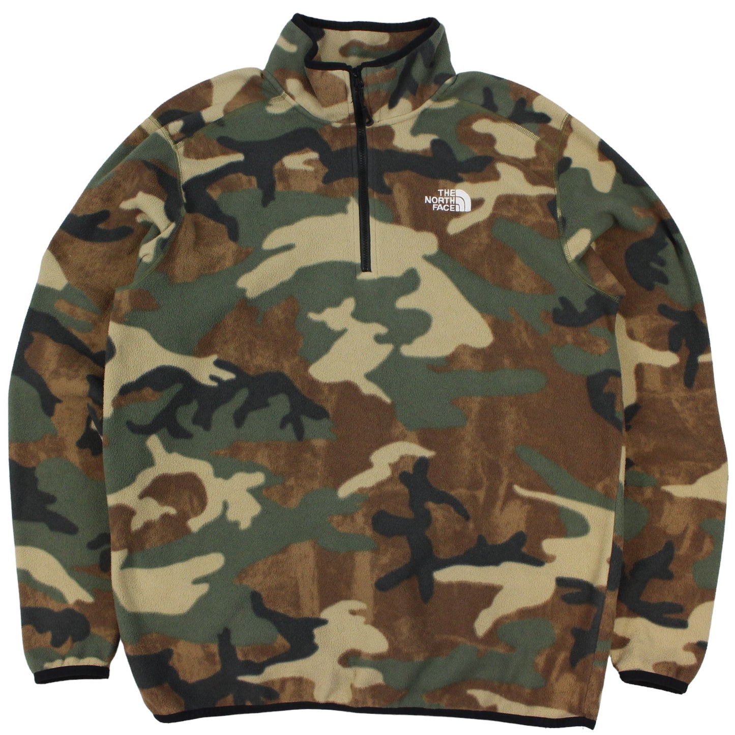 The North Face Camo 1/4 Zip Fleece (M)