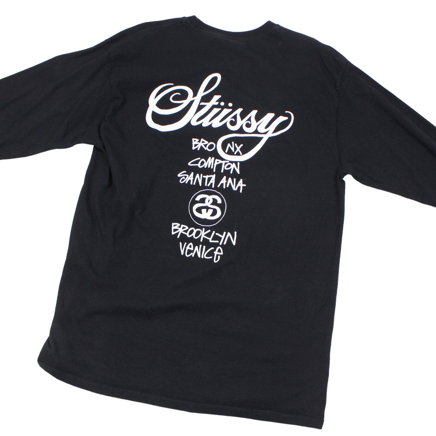 Stussy World Tour Black T-Shirt (L)